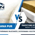 Piana PUR czy tradycyjne ocieplenie – porównanie izolacji natryskowej z wełną mineralną i styropianem